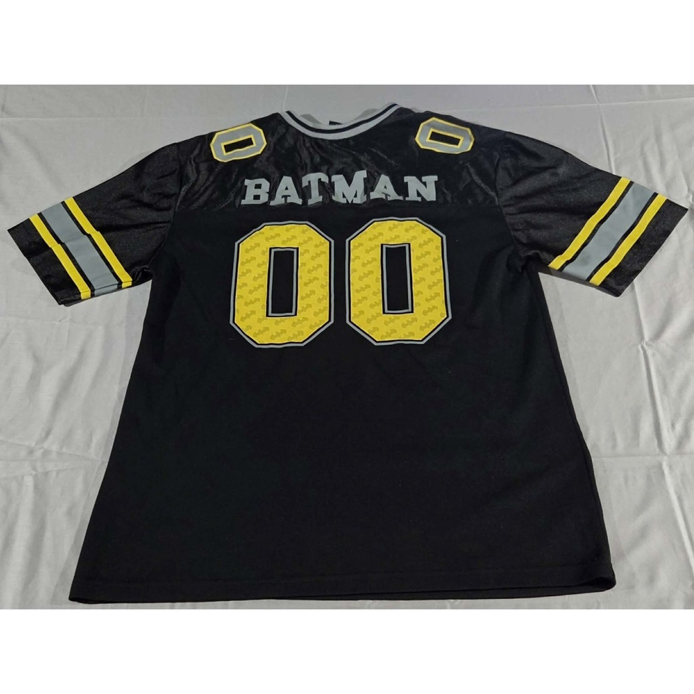 Batman DC Comics Football Jersey Black And Yellow Size L - Picture 9 of 11